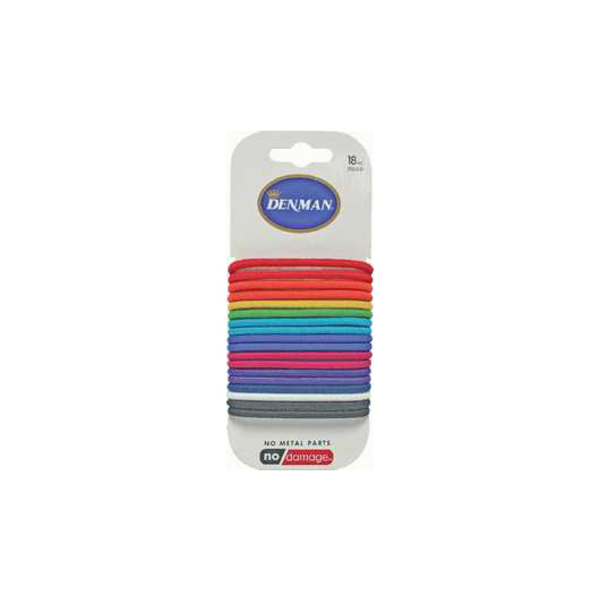 Denman Hair Ties Coloured 4mm X18 Shampoo Plus