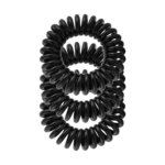 Spiral Hair Ties Black - 3 Pack
