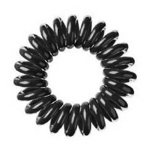 Spiral Hair Ties Black 3 Pack Shampoo Plus