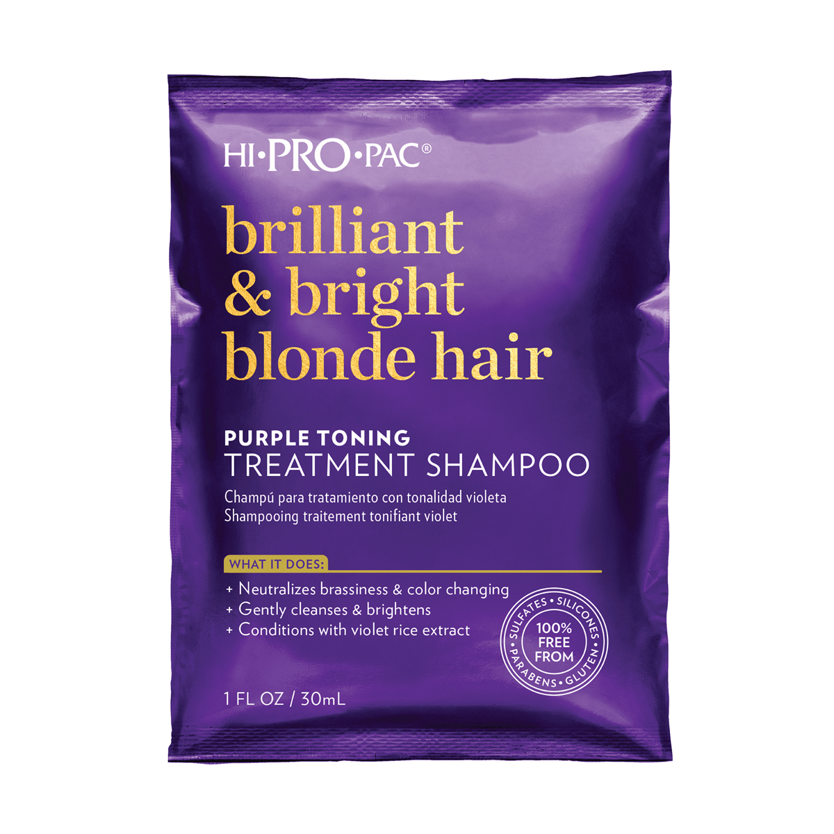 Brilliant Bright Blonde Hair Treatment Shampoo 30ml Shampoo Plus