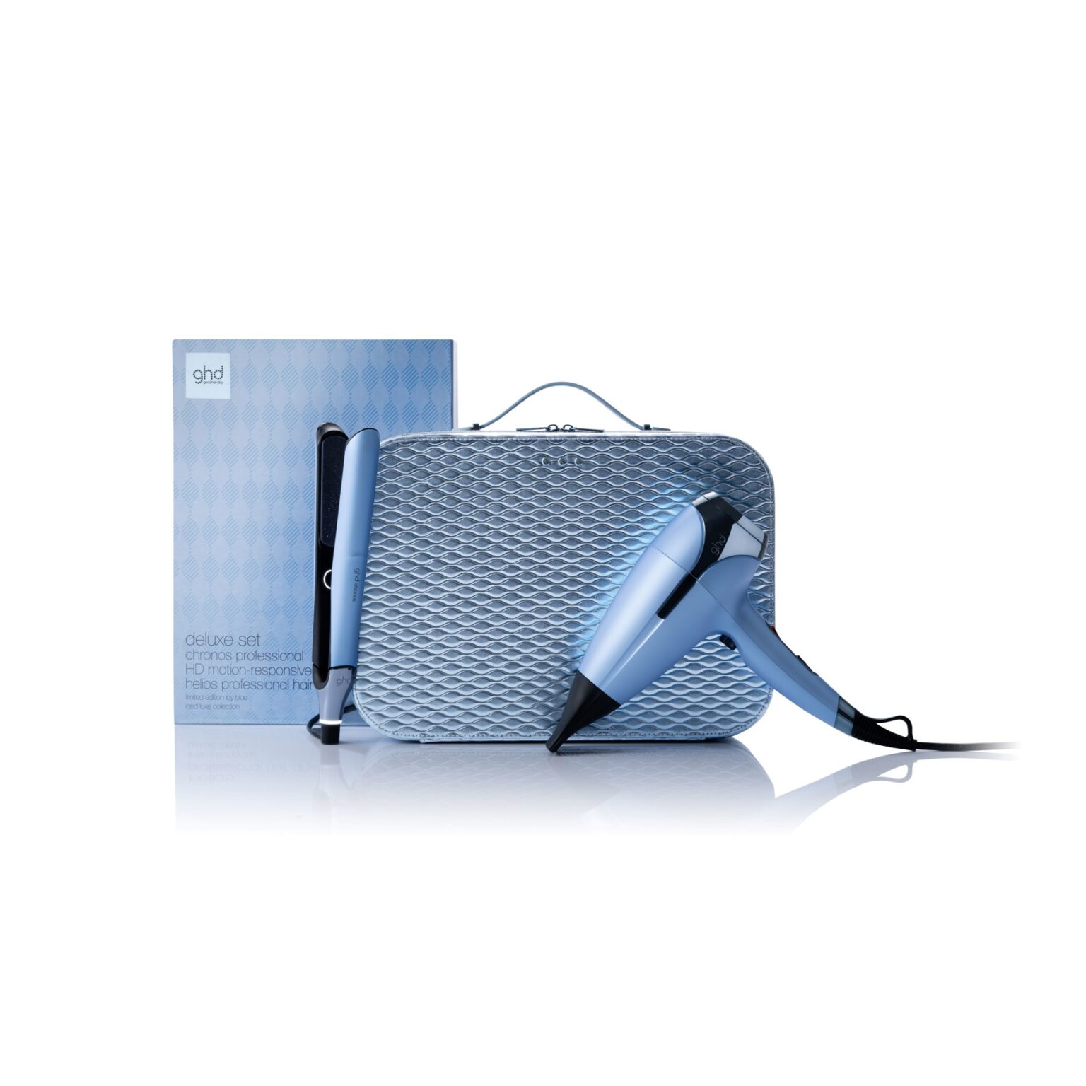 ghd deluxe iced luxe gift set Shampoo Plus